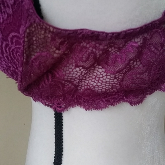 Victoria's Secret Very Sexy Lace Push-Up Without Padding Bra 38D Purple Pink - Picture 8 of 16